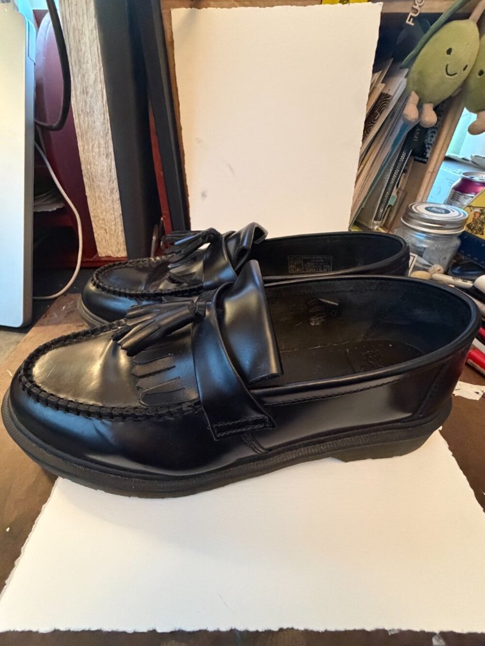 Mens Doc Martens Adrian Loafers Black Box Leather Size 12 US - Picture 7 of 7